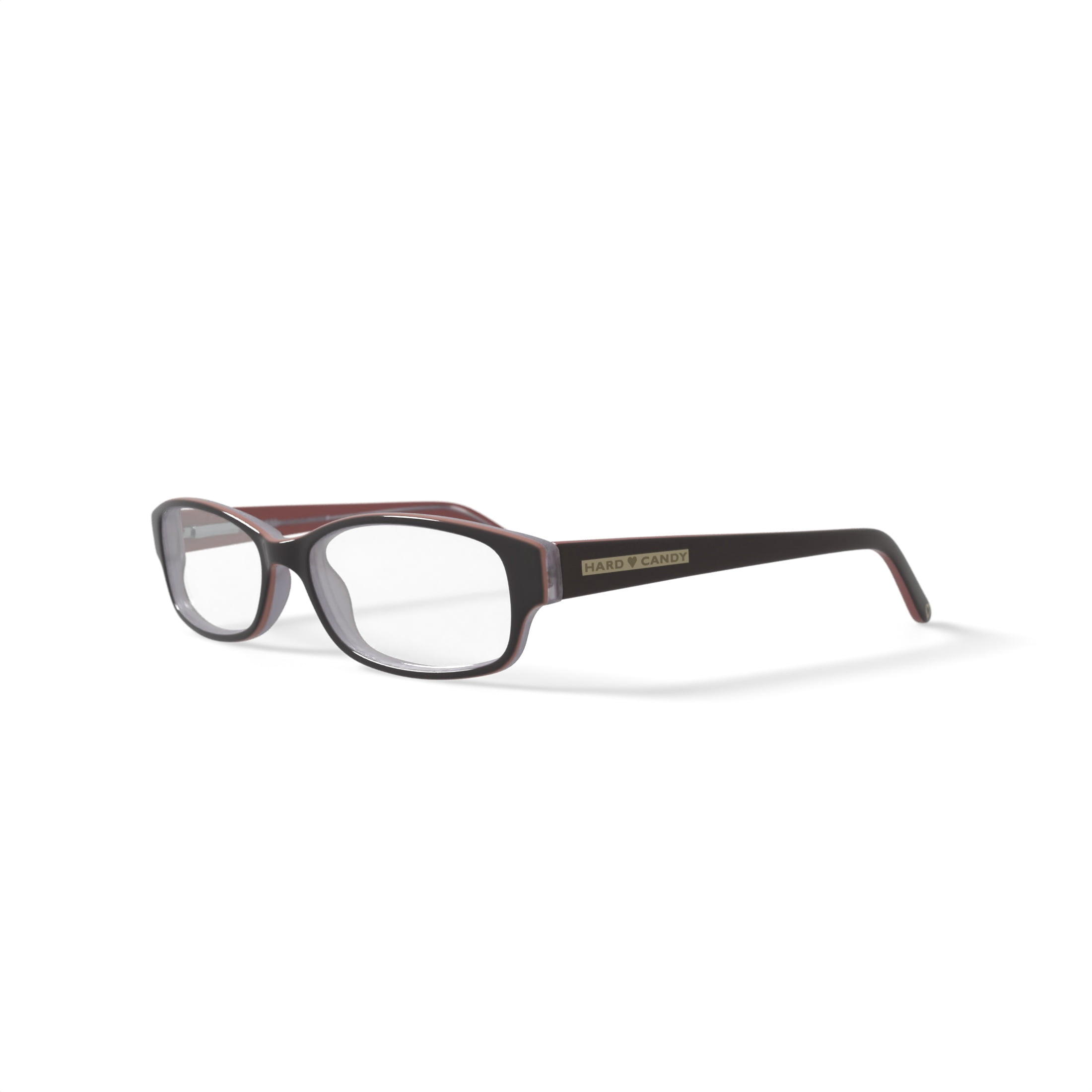 Hard Candy Women's Rx'able Eyeglasses, Hc24, Brown, 51-16-135, with Case