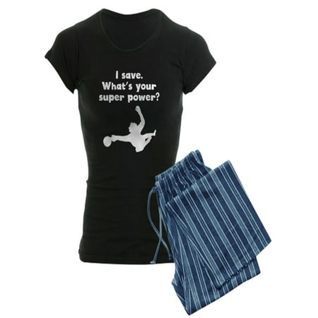 

CafePress - I Save Super Power Pajamas - Women s Dark Pajamas