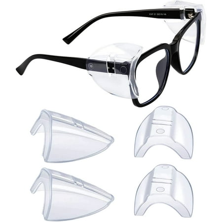 

Side Shields for Prescription Glasses Side Shields for Eye Protection Easily Slip On Side Shields Eyeglasses Fits Most Size Glasses