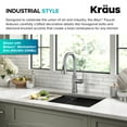 thumbnail image 4 of KRAUS Allyn Industrial Pull-Down Single Handle Kitchen Faucet in Spot-Free Stainless Steel, 4 of 7