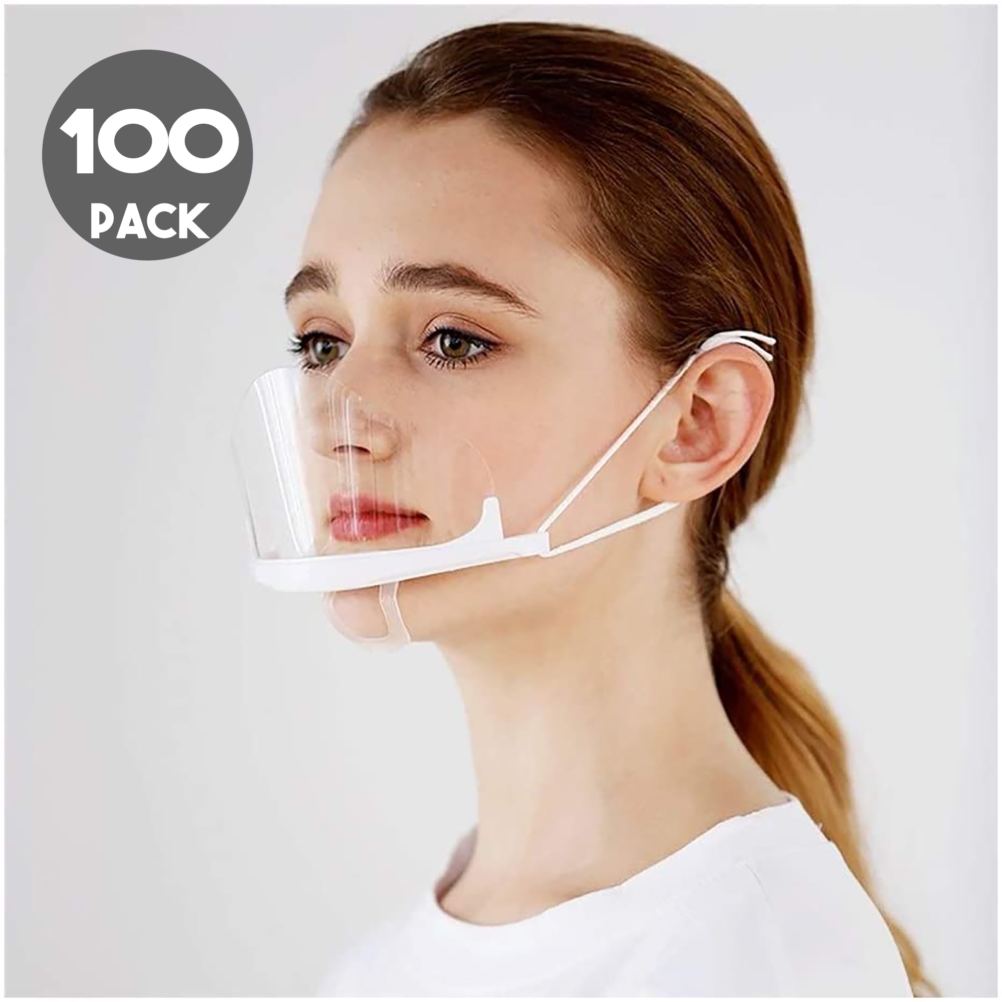 100 Pack Chef Plastic Disposable Restaurant Servant Anti Fog Plastic