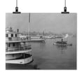 thumbnail image 2 of Print: Steamers Along The Piers, Baltimore, Md., 1905, 2 of 4