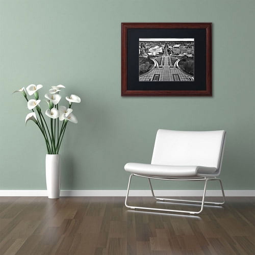 Trademark Fine Art "Washington, DC" Canvas Art by CATeyes, Black Matte, Wood Frame