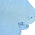 thumbnail image 6 of MELDVDIB Plus Size Women Summer Casual T-Shirt Dresses Loose Plain Tank V-Neckline Short Sleeve Straight Dress, Gift on Clearance, 6 of 8