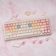 thumbnail image 5 of Alikpop 148 Keys MAO Profile Cute Ragdoll Cat Keycaps, Custom Set for 100% 75% 65% 60% Mechanical Keyboards, Cream Pink, 5 of 7
