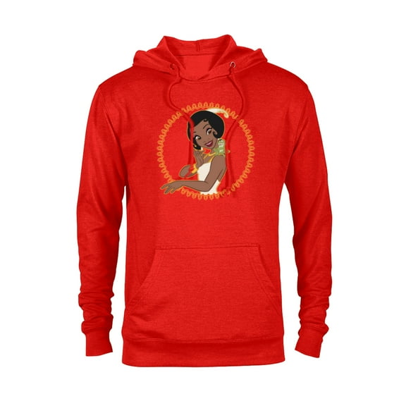 Disney The Princess and The Frog Tiana Naveen Frame T-Shirt - Pullover Hoodie for Adults - Customized-Red Heather