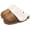 Dark Brown, variant on Women’s Cotton Slippers, Faux Suede Scuff House Slippers With Fluffy Faux Fur Collar, Warm Cozy Non‑Slip Indoor Footwear for Ladies Fall Winter