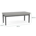 thumbnail image 3 of Lesro Lenox Steel Fabric 2-Seat Waiting Room Guest Bench in Black/Adler Gray Flannel, 3 of 5