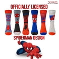 thumbnail image 4 of Calcetines Marvel Spiderman Paquete de 6 para Niños y Hombres Deportivos, 4 of 5