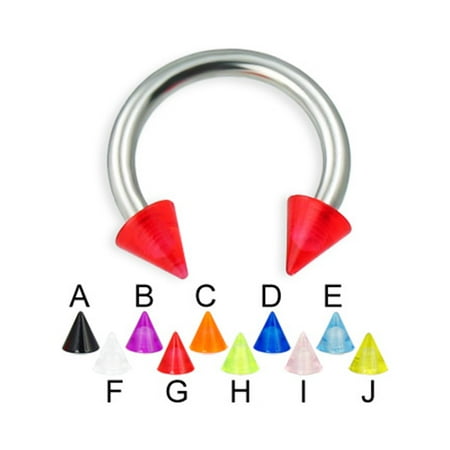 - UV Cone Horseshoe Ring, 12 Ga,7/16