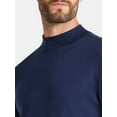 thumbnail image 4 of George Men's Mock Neck Pullover with Long Sleeves, Sizes S-3XL, 4 of 5