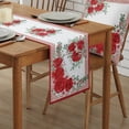 thumbnail image 3 of Valentine'S Day Plaid Red Flower Table Runner Luxury Hotel Wedding Decor Table Cover Dinner Table Decor Tablecloth, 3 of 6