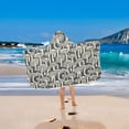 thumbnail image 5 of Toddler Hooded Beach Towel 24x50 Kids Bath Towels Soft Quick Dry for Swim Pool Boys Girls Hand-drawn Mushrooms, 5 of 7
