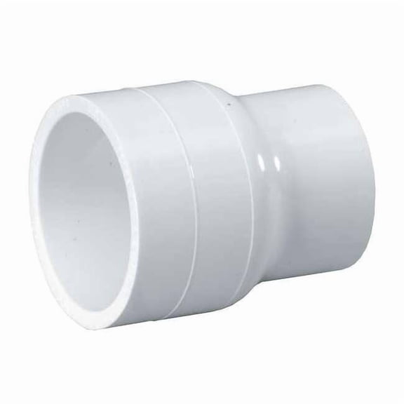 PVC Reducing Coupling, Socket x Socket, 1 1/2 in x 1 1/4 in Pipe Size