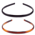 thumbnail image 1 of Juego de 2 diademas con peine para el pelo de plástico negro con forma de diente de tiburón, 1 of 5