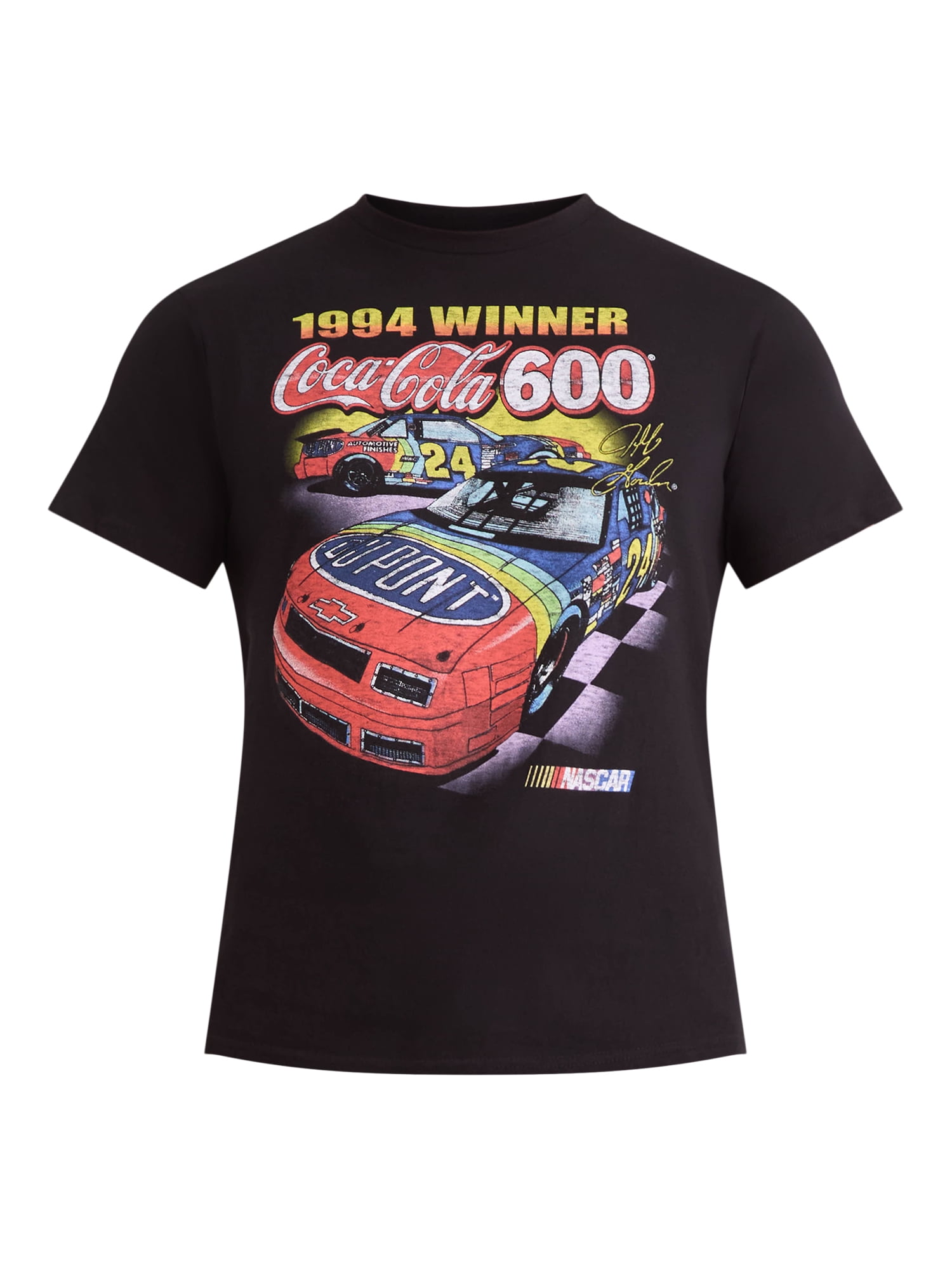 NASCAR Men's and Big Men's Coca-Cola 600 Cotton Graphic Tee with Short Sleeves Sizes S-3XL