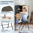 thumbnail image 3 of Gianna 4-Pack Folding Chairs, Padded Fabric Dining Chairs with Cushioned Seat and Back for Indoor or Outdoor Use, Home, Office, Events & Parties, 3 of 5