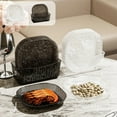 thumbnail image 1 of Juego De Platos De Fruta De Plástico 5-Piece Plastic Food Grade Dessert Fruit Salad Candy Tray Set with Base Microwave and Dishwasher Safe Black Serving Plates 5.51x0.79x5.51" JASKFLY, 1 of 8