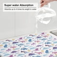 thumbnail image 5 of Honeii Dinosaur print Super Absorbent Coffee Bar Mat Hide Stain Coffee Maker Mat for Countertops Coffee Pot Dish Drying Mat for Kitchen Counter, 5 of 7
