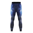 thumbnail image 4 of IWRICH Men's Gym Compression Pants Running Tights Yoga Leggings for Athletic Workout 02-Blue XXL, 4 of 4
