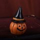 thumbnail image 2 of Mini cabeza de calabaza artesanal de resina con sombrero, adorno de Halloween, miniatura de jardín para fiesta de Halloween, 1 ud., 2 of 5
