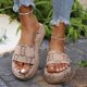 thumbnail image 2 of WILLBEST Sandalias Deportivas Zapatos De Playa Zapatillas De Mujer Sandalias Planas De Una Sola Pieza Para Vacaciones En La Playa 1176, 2 of 8
