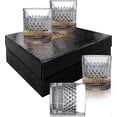 thumbnail image 2 of Whiskey Glasses Old Fashioned Whiskey Glass Barware For Scotch, Bourbon, Liquor And Cocktail Drinking For Men - Set Of 4, 2 of 5