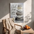 thumbnail image 5 of “Stacked Stones with Affirmations & Bible Verses (Calm Tone)” Spiritual Canvas Wall Art Ready to Hang for Living Room and Bedroom, 5 of 8