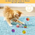 thumbnail image 3 of Pelota para gatos Cat Toys Retro Shaw, hilo de lana, con campana, paquete de 6, 3 of 6