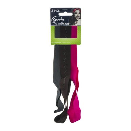 Goody Slide Proof Headbands - 3 CT