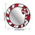 thumbnail image 4 of Christmas Decorative Wall Mirror, 7.87Inch Decorative Acrylic Makeup Mirror Self-Adhesive Stained Glass, Wall Mirrors for Living Room, Entryway, Bedroom, Dining Room Kitchen, 4 of 8
