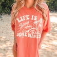 thumbnail image 3 of Beach Graphic T-Shirt: Oversized Summer Tee, 3 of 6