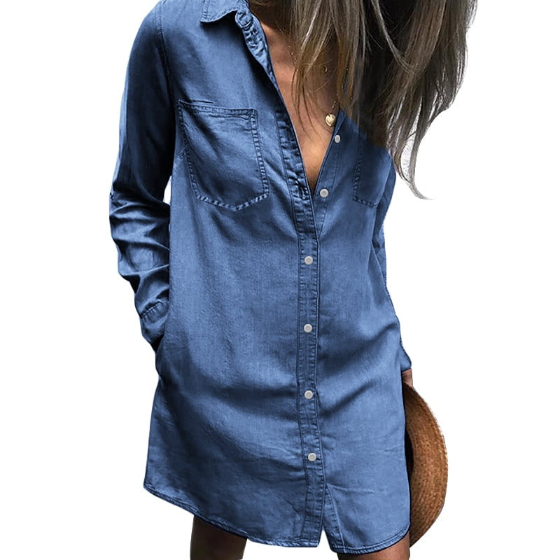 baggy denim dress