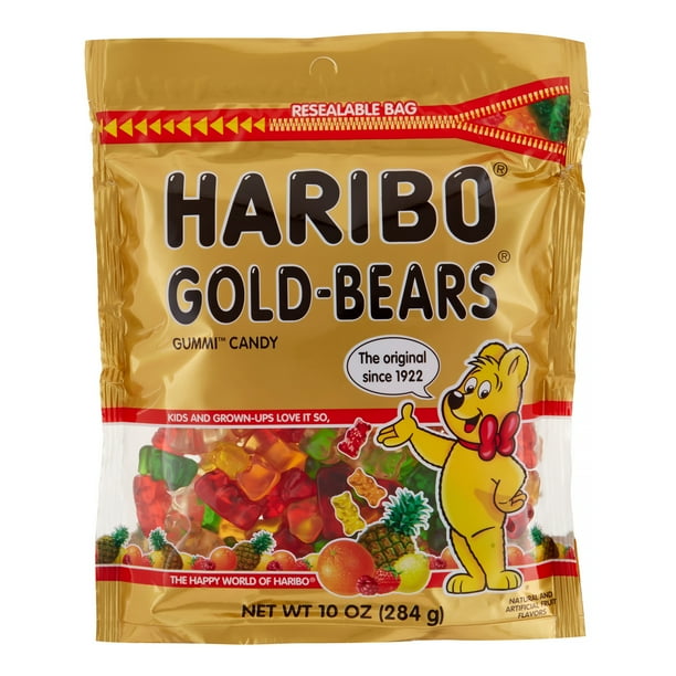 Haribo Gold Bears Original Gummy Candies 10 Oz Walmart Com Walmart Com