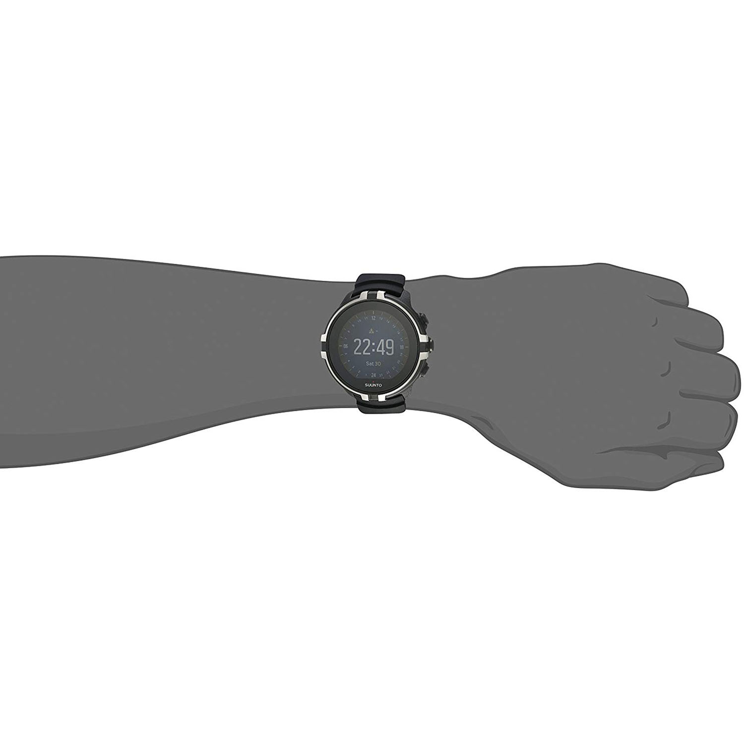 Spartan Sport Wrist HR and Barometer Watch, Black/Silver - image 4 of 6