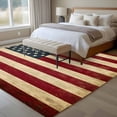 thumbnail image 4 of 6'x9' Area Rugs, American Flag Indoor Outdoor Area Rug for Living Room Bedroom, Vintage Red BlueUSA Flag Washable Bathroom Rugs Kitchen Floor Carpet Mats Home Decor Aesthetic, 4 of 8
