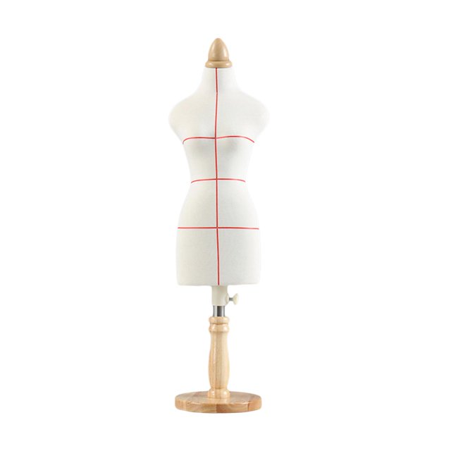relayinert Mini Robe Formulaire Robe de Poupée Présentoir Dressmaker Hauteur 26 cm Support de Mannequin Réglable 46 cm avec Ligne