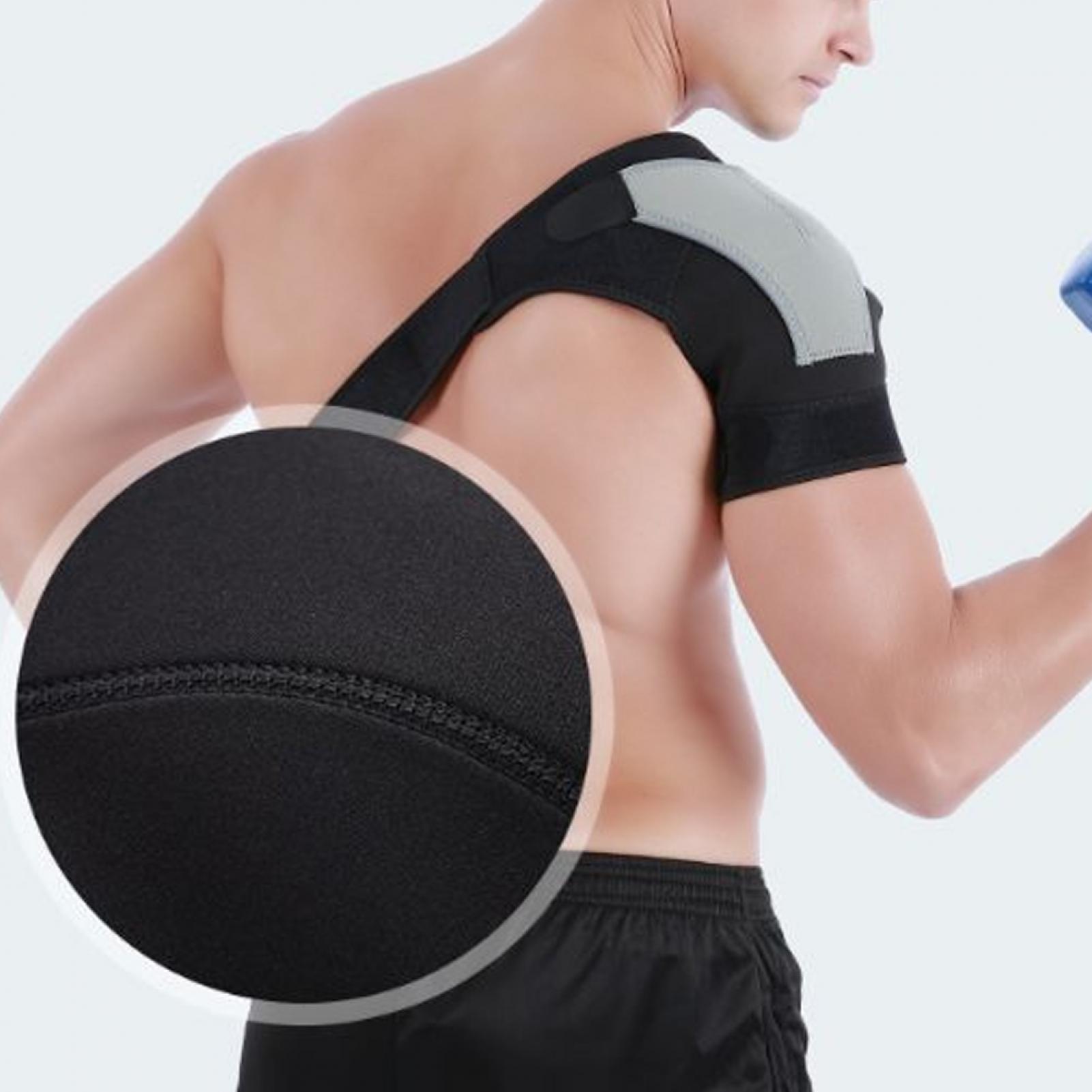 Haofy Breathable Sport Bandage Shoulder Pad, Adjustable Protection Strain Right Shoulder Pad Shoulder Protector, For Sport Fitness