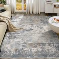 thumbnail image 1 of x Area Rug Living Room Rugs - Washable Neutral Modern Abstract Soft Thin Large Rug Indoor Floor No Slip Rug Carpet for Bedroom Under Dining Table Home Office Decor -, 1 of 9