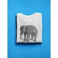thumbnail image 3 of Asian Elephant Pencil Drawing Sweatshirt Men -Image by Shutterstock, Male 4X-Large, 3 of 4