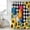 black, variant on Farmhouse Rooster Shower Curtain, Waterproof Shower Curtains for Bathroom, Black Plaid Botanical Sunflower Floral Washable Fabric Bathtub Curtain Set Bath Decor with 12 Hooks Long 72"x84"