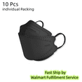 thumbnail image 2 of 20 Pcs Face Mask Adult Plus Size Breathable Comfortable Adult 3D Masks Fish Type Black, 2 of 2