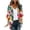 Multicolor, variant on Womens Comfy Cardigans Floral Printed 3/4 Sleeve Hawaiian Beach Cover Ups Loose Fit Casual Open Front Kimonos Pink XXL