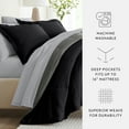 thumbnail image 5 of Noble Linens 5 Piece Bedding Bundle, Reversible Comforter and Patterned Sheet Set, Twin, 5 of 7