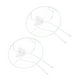 thumbnail image 3 of Soporte Para Trepar Flores, Estructura De Hierro De Alta Dureza, Soporte Redondo Ligero Para Plantas, Fácil Inserción Multifuncional Para Interiores Y Exteriores Cergrey Blanco, 3 of 8