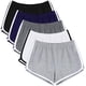 thumbnail image 3 of URATOT 5 paquetes de pantalones de entrenamiento de algodón suaves y cómodos, pantalones cortos transpirables con delfines, pantalones de ciclismo y senderismo para mujer, 3 of 4
