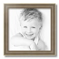 thumbnail image 2 of ArtToFrames 13" x 13" Aged White Gold Picture Frame, 13x13 inch Silver Wood Poster Frame (WOM-2036),  Pack, 2 of 7