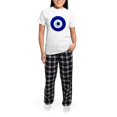 thumbnail image 5 of CafePress - Nazar Amulet Evil Eye Protection Pajamas - Women's Short Sleeve Print T-Shirt and Pants Light Cotton Pajama Set, 5 of 7