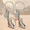 thumbnail image 6 of Alloy Skiing and Skateboarding Keychain for Men and Women, Gold or Silver Color, Fashion Design, 6 of 9