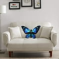 thumbnail image 6 of Washable Cover​​ Decorative Butterfly Pillow 19.68 Inch Multicolor Floral Seat Cushion for Sofa Bed Garden Decor, Short Plush Accent with Washable Cover Home Accent​​, 6 of 6